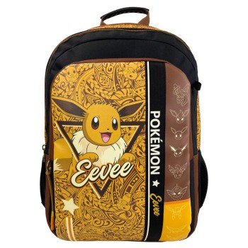Pokemon Eevee Backpack 42cm – Σχολική Τσάντα Πλάτης για Παιδιά με Σχέδιο Eevee
