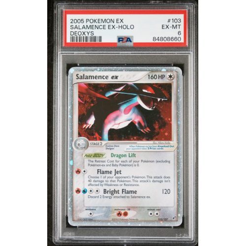 Salamence ex - Ex Deoxys - English 2005 -  #103/107 - PSA EX-MT 6 - Pokemon Graded Card