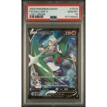 Gallade V - Lost Origin - English 2022 - LOR TG19/TG30 - PSA GEM MINT 10 - Pokemon Graded Card