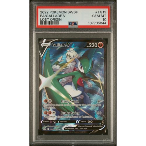 Gallade V - Lost Origin - English 2022 - LOR TG19/TG30 - PSA GEM MINT 10 - Pokemon Graded Card