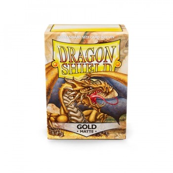 Dragon Shield Standard Size Ultra Premium Matte Sleeves - Gold