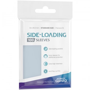 Side Loading Precise Fit Sleeves - Ultimate Guard 62x89.5mm - Pack of 100