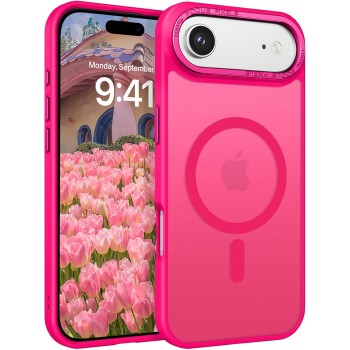 Θήκη Σιλικόνης Orso MagCase Focus με Magsafe για iPhone Air- Frosted Hot Pink