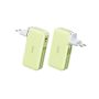 Power Bank/Charger Wekome WP-46 10000mAh 22.5W με 1 Θύρες USB-A και 1 Θύρα USB-C & Ενσωματομένα Καλώδια - Green