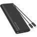PowerBank Veger TC130 - 25000mAh LED Quick Charge 130W 1x USB-A, 1X USB-C & Ενσωματωμένα Καλώδια - Black