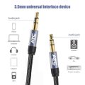 Καλώδιο Ήχου ATC HQ Braided AUX 3.5mm σε AUX 3.5mm 1.5m - Black