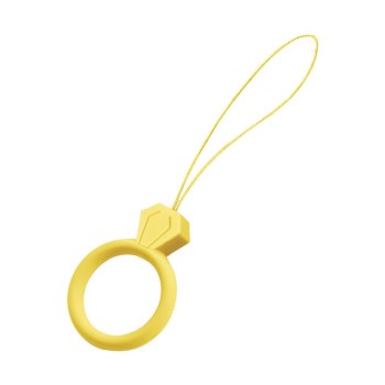 Λουράκι θήκης Smartphone Diamond Ring Finger  - Yellow