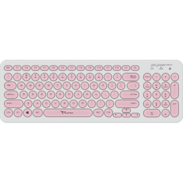 Ασύρματο Πληκτρολόγιο Alcatroz Jellybean A200 - White / Pink 