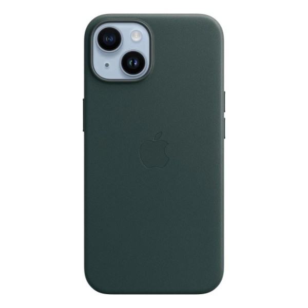 Θήκη Apple ® Leather Case με MagSafe για Apple iPhone 14 - Forest Green