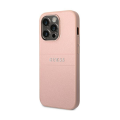 Θήκη Σιλικόνης Guess Saffiano Strap για iPhone 14 Pro - Pink