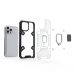 Σκληρή Θήκη Bibercas  Capsule Ring Case Tough Kickstand με Ring Holder για Apple iPhone 13 Pro - Black 