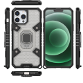Σκληρή Θήκη Bibercas  Capsule Ring Case Tough Kickstand με Ring Holder για Apple iPhone 13 Pro - Black 