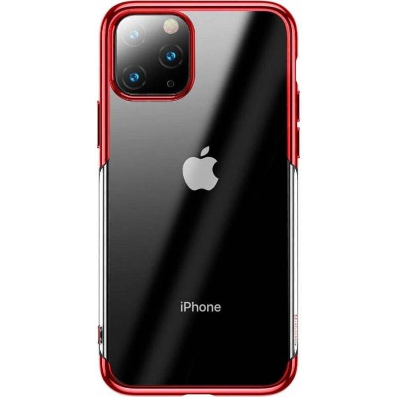 Σκληρή Θήκη Baseus Glitter Case για Apple iPhone 11 Pro Max-Διάφανη Κόκκινη