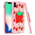 Θήκη Σιλικόνης Imak Stereoscopic για Apple iPhone XS/iPhone X - Strawberry