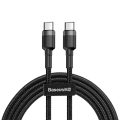 Baseus Cafule Series Type-C PD2.0/QC3.0 (60w) Braided Cable 2m - Black