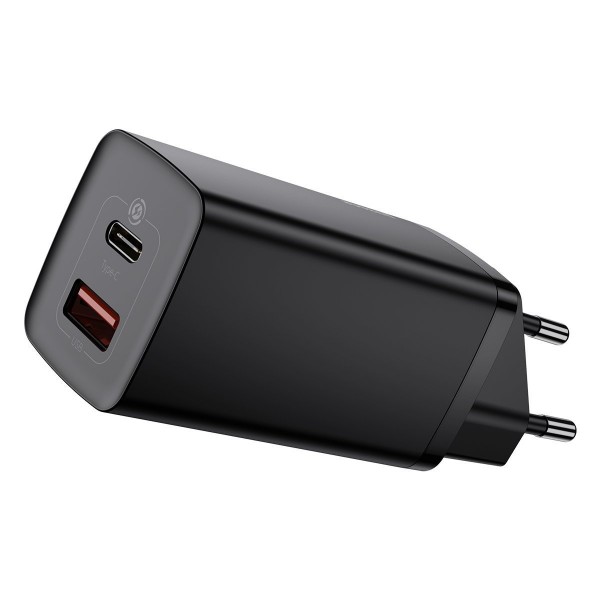 Φορτιστης Baseus Quick Charger GaN2 Lite USB + C 65W EU - black