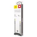 Καλώδιο Ήχου Baseus Yiven M30 Braided Mini-Jack 3.5mm σε Mini-Jack 3.5mm 1.5m - Black