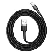 Baseus Καλώδιο Cafule Braided USB Lightning Cable 1.5A 1m - Gray Black