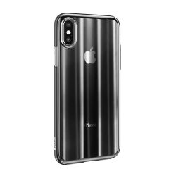 Σκληρή Θήκη Baseus Aurora για Apple iPhone XS Max - Διάφανο Μαύρο