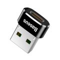 Αντάπτορας Στρογγυλός Baseus USB-C to USB-A adapter 3A - Black