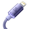 Καλώδιο Φόρτισης Baseus Crystal Shine USB-C σε Lightning, 20W, PD, 1.2m - Purple