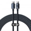 Καλώδιο Φόρτισης Baseus Crystal Shine USB-C σε USB-C, 100W, PD, 1.2m - Black