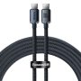 Καλώδιο Φόρτισης Baseus Crystal Shine USB-C σε USB-C, 100W, PD, 1.2m - Black