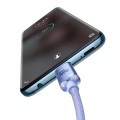 Καλώδιο Φόρτισης Baseus Crystal Shine USB-C σε USB-C, 100W, PD, 1.2m - Purple