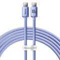 Καλώδιο Φόρτισης Baseus Crystal Shine USB-C σε USB-C, 100W, PD, 1.2m - Purple