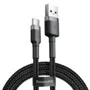 Καλώδιο Baseus Cafule USB σε Type-C 3Α Braided Cable 1m - Black