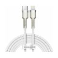 Καλώδιο Φόρτισης  Baseus Braided USB-C to Lightning Cafule 2,4A 2m - White