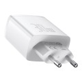 Φορτιστής Baseus Charging Quick Charger 2XUSB + 1XTYPE-C 3.0A 30W- White
