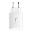Φορτιστής Baseus Charging Quick Charger 2XUSB + 1XTYPE-C 3.0A 30W- White