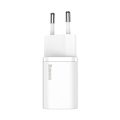 Φορτιστής Baseus με Θύρα USB-C και Καλώδιο USB-C 25W - White