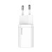 Φορτιστής Baseus με Θύρα USB-C και Καλώδιο USB-C 25W - White