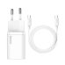 Φορτιστής Baseus με Θύρα USB-C και Καλώδιο USB-C 25W - White