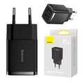 Φορτιστής Baseus Compact Quick Charger με 2 Θύρες USB A 10.5W - Black