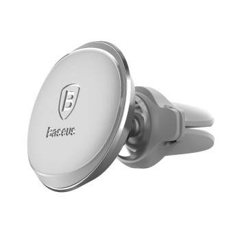 Μαγνητική Βάση Αεραγωγού Baseus με Cable Clip - Silver