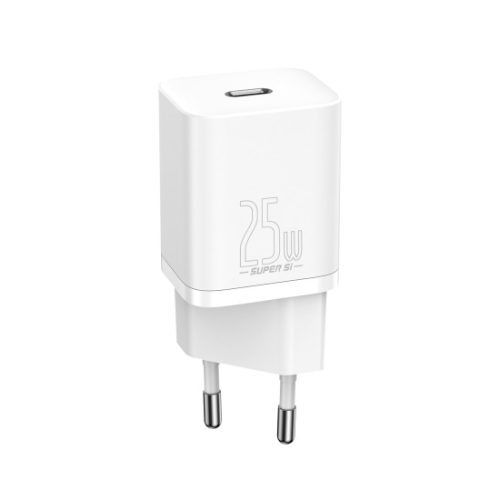 Φορτιστής Baseus Χωρίς Καλώδιο με Θύρα USB-C 25W (Super Si 1C) - White