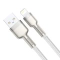 Καλώδιο Φόρτισης  Baseus Braided  USB to Lightning Cafule 2,4A 1m - White