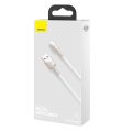 Καλώδιο Φόρτισης  Baseus Braided  USB to Lightning Cafule 2,4A 1m - White