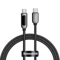 Καλώδιο Φόρτισης Baseus Display από USB-C σε USB-C, Fast Charging Data Cable 100W, 1m - Black