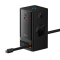 Φορτιστής Baseus με Βάση Φόρτισης PowerCombo με Θύρα USB-A και Θύρα USB-C και Καλώδιο USB-C - 65΅W - Black