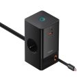 Φορτιστής Baseus με Βάση Φόρτισης PowerCombo με Θύρα USB-A και Θύρα USB-C και Καλώδιο USB-C - 65΅W - Black