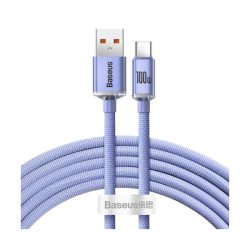 Καλώδιο Φόρτισης Baseus Crystal Shine USB σε USB-C 2m - Purple