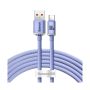 Καλώδιο Φόρτισης Baseus Crystal Shine USB σε USB-C 1.2m - Purple