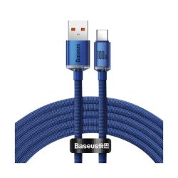 Καλώδιο Φόρτισης Baseus Crystal Shine USB σε USB-C 2m - Blue