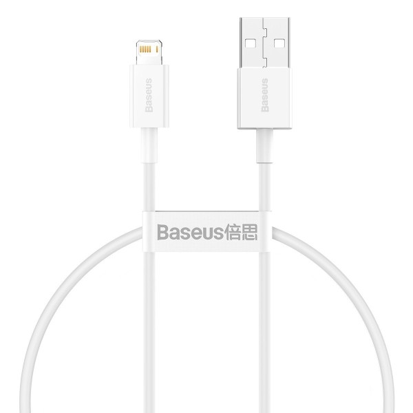 Καλώδιο Φόρτισης Baseus Superior Series USB to Lightning  2.4A  0,25m - White