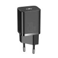 Φορτιστής Baseus με Θύρα USB-C και Καλώδιο Lightning 20W Power Delivery 20W - Black
