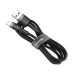 Καλώδιο Baseus USB to Lightning Cafule Braided, 2m - Black